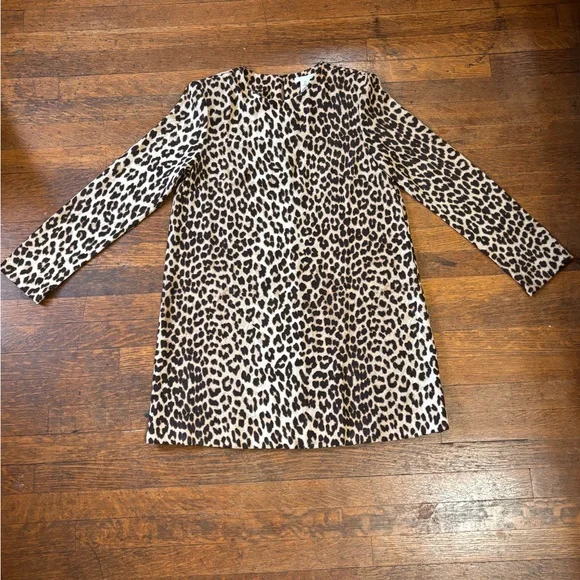 H&M Leopard Print Relaxed Fit Dress Size Small - Picture 4 of 6